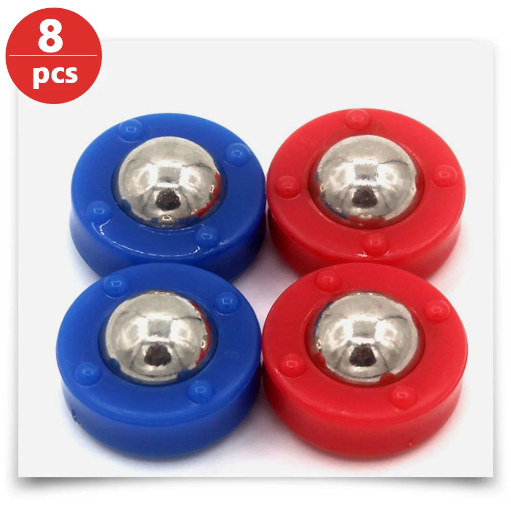 8 Pcs Tabletop Shuffleboard -balls Free Sliding Rolling Beads Equipment Football Plastic Game Child