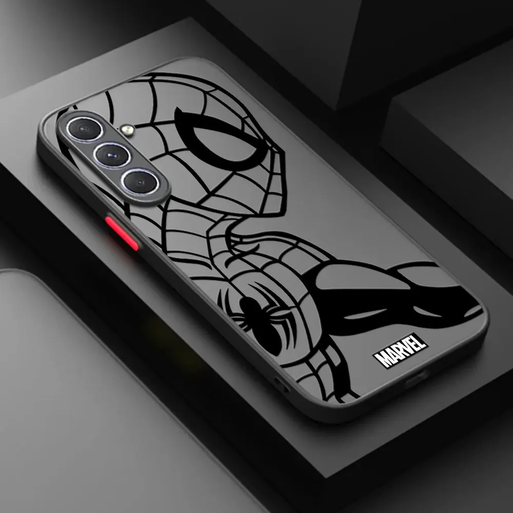 Marvel Ironman Spider-Man Case For Samsung A30 A50 A70 S A20 A7 Funda For Galaxy S24 S23 Ultra A13 A14 A33 A51 A52 A53 A72 Cover