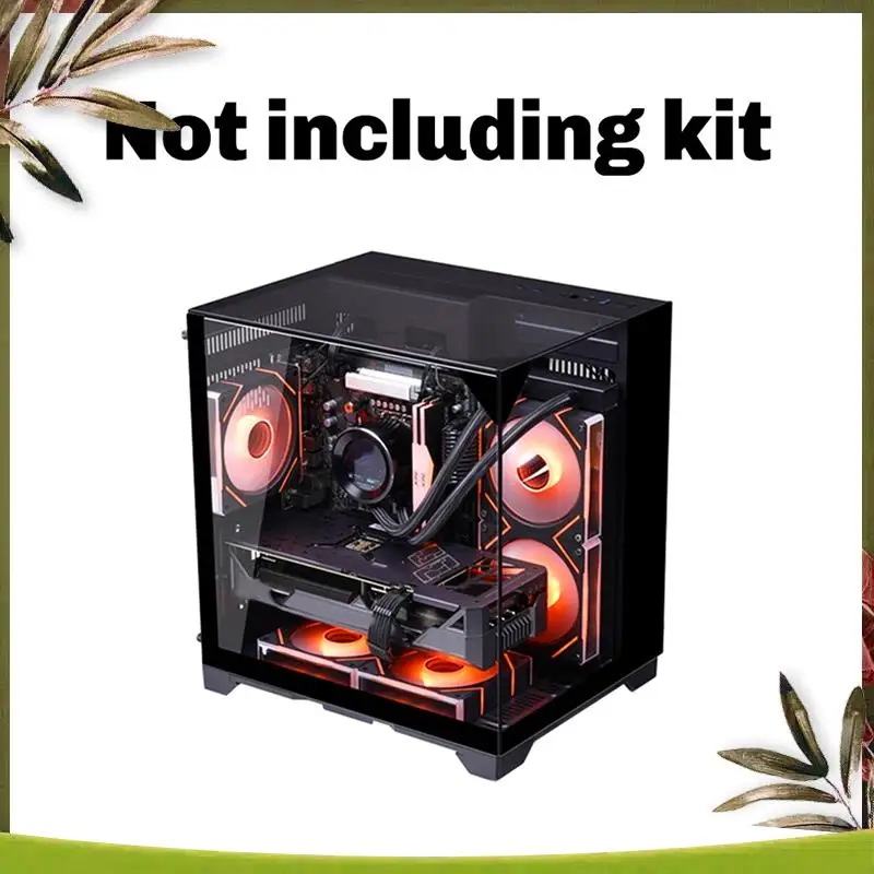 New-PC Case Sea View Room Gaming Computer Desktop M-ATX Motherboard Double-Sided Tempered Glass PC Gamer Cabinet
