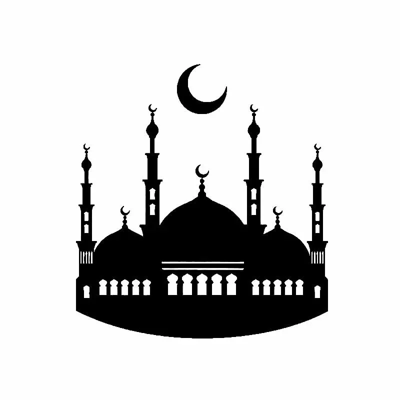 

OFK Islam Mosque Muslim Religion Arabic Art Car Stickers Vinyl Decal.