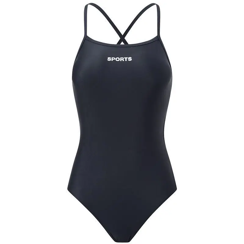 

Женский слитный спортивный купальник с перекрестными бретелями на спине, высокой посадкой, для соревнований, для бассейна, пляжа и водных видов спорта