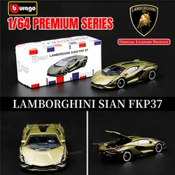 Bburago 1:64 Lamborghini Sian FKP37 Replica Car Model, Scale Mercedes Audi Porsche VW Honda Diecast Miniature Art Kid Boy Toy