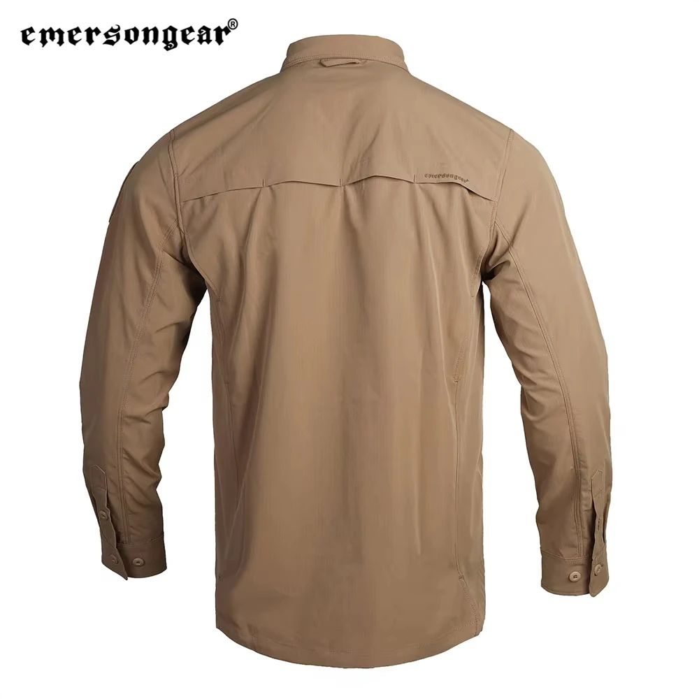 ايمرسونجير الأزرق التسمية المنحف التكتيكية قميص رجالي طويل الأكمام تي شيرت بلايز بلايز بلايز الصيد التدريب التنزه الحضرية غير رسمية