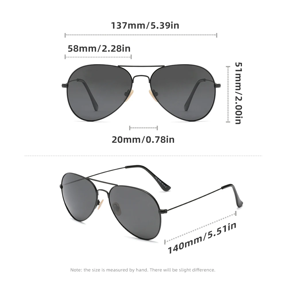 Pilot  Sunglasses Polarized Sunglasses for Lady UV400 Anti-reflection Parsnip Glasses Women Luxury Eyewear