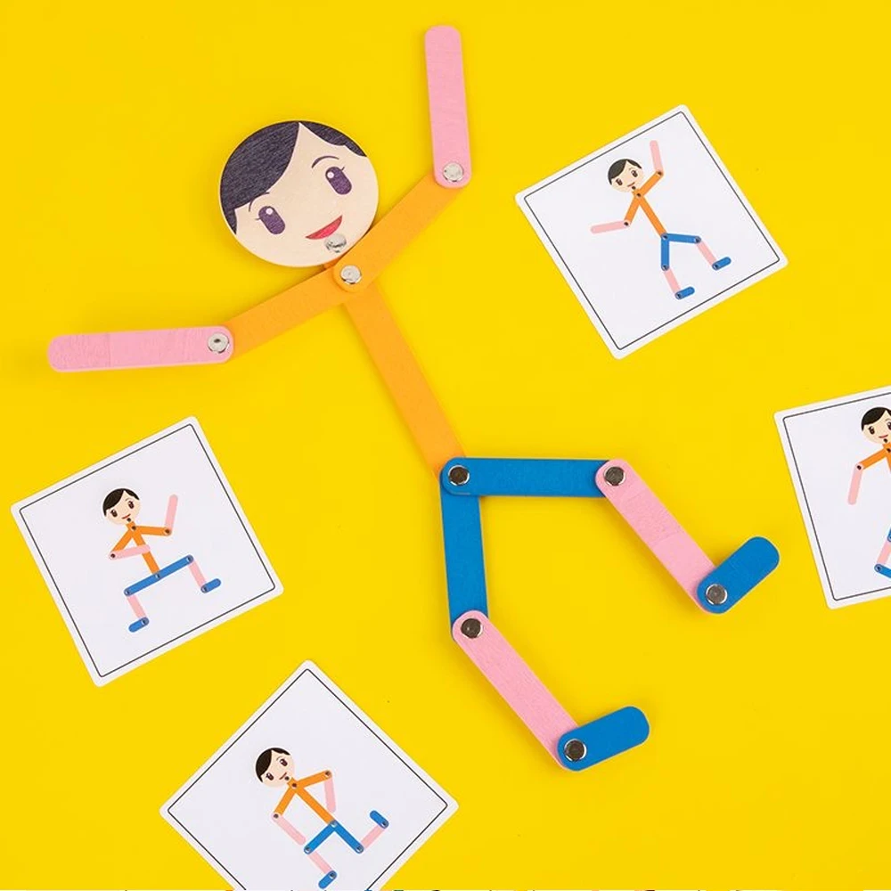 Montessori Pose-Matching Stick Figure Game – detail image 18