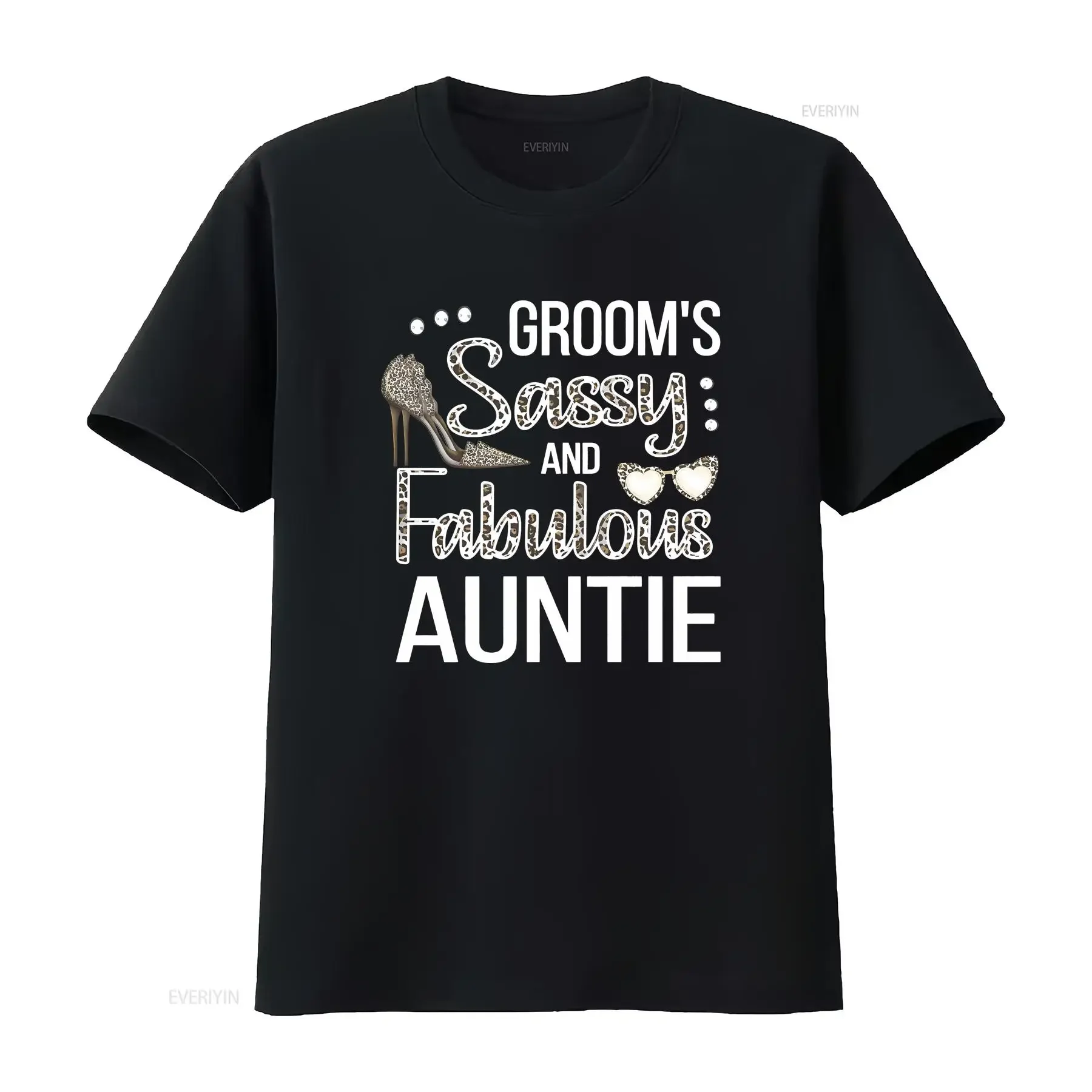Aunt Of The Groom Wedding Party Sassy Auntie T Shirt vintage Washed Stretched Casual Unisex Breathable graphic Comfortable