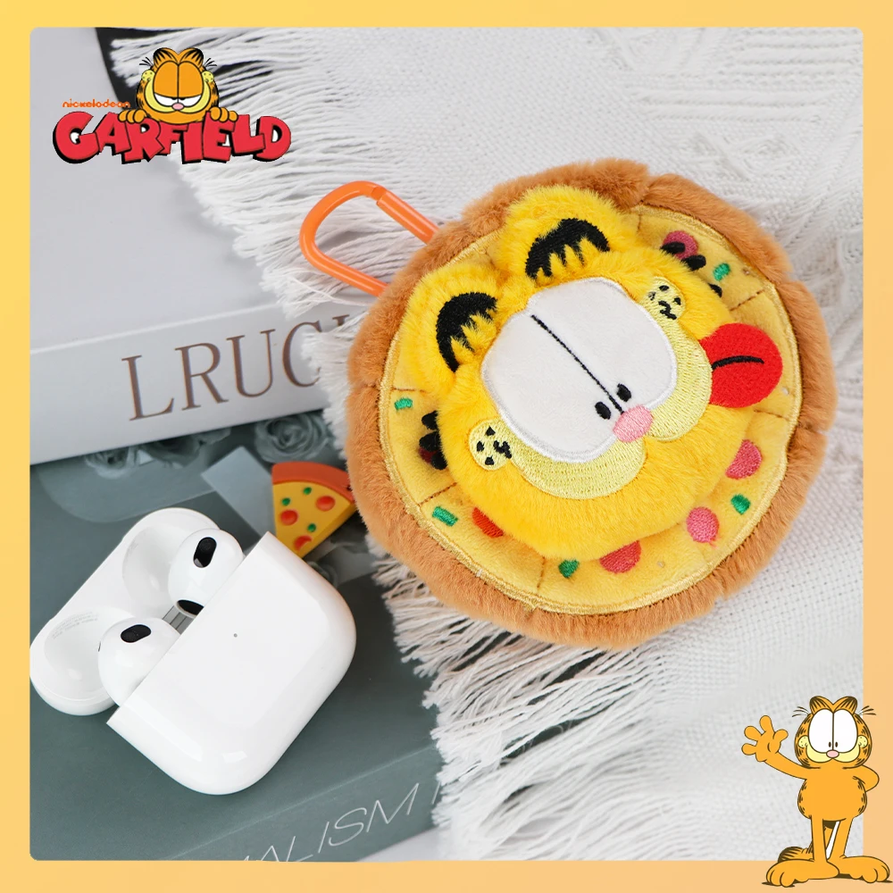 Original Anime Garfield Plüsch Spielzeug puppe kreative Umhängetasche Kawaii Kopfhörer Aufbewahrung tasche für Mädchen Jungen Halloween Geburtstags