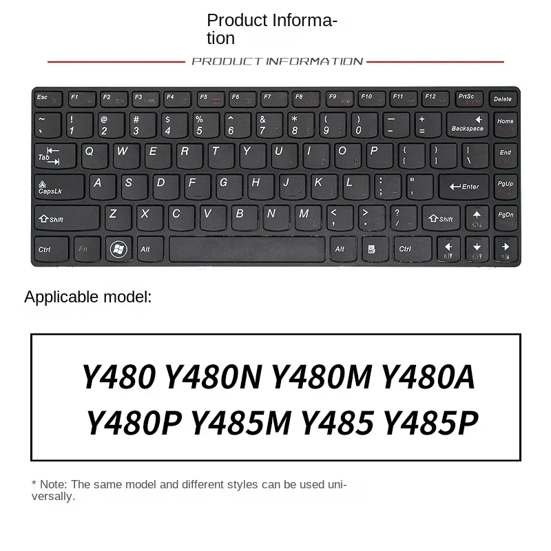 replace suit for LENOVO Y480 Y480N Y480M Y480A Y480P Y485M Y485 Y485P Laptop keyboard