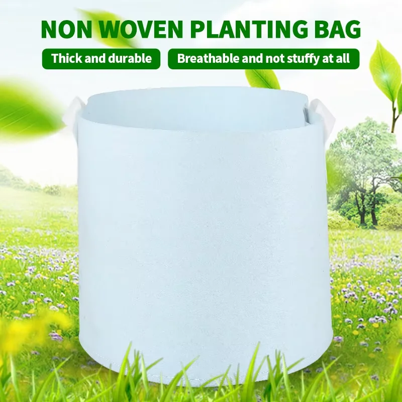 Thickened Breathable Grow Bags Multi-Size with Handles for Indoor Outdoor Plant Root Protection Gardening Containers