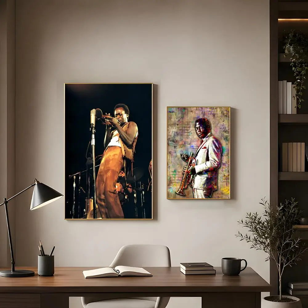 Jazz Musician M-miles Davis Poster Modern Interior Wall Decor & Trendy Home Highlights
