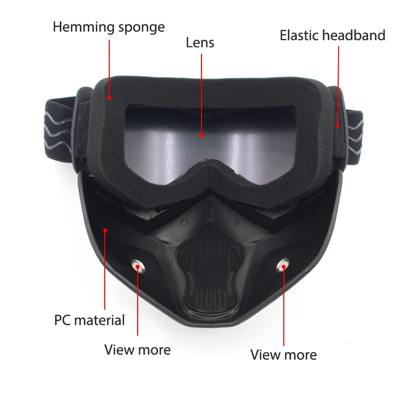 Windproof Motorcycle Glasses Masks Cycling Riding Motocross Sunglasses Ski Snowboard Eyewear Mask Goggles Helmet Tactical