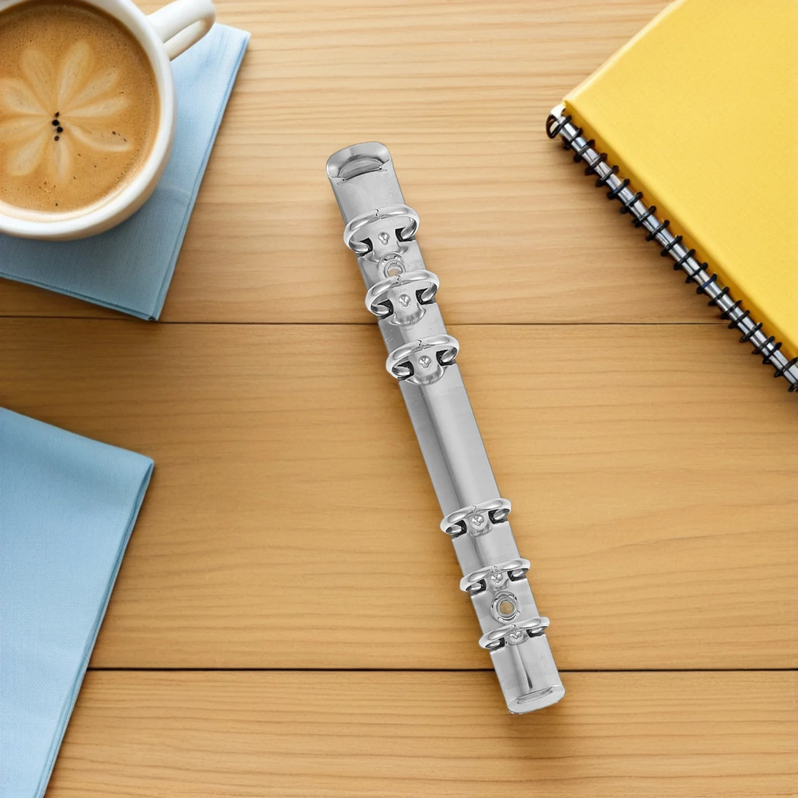 6Pcs Metal Loose Leaf Binder Rings DIY Book Clips Office Accessories for File Binder Stationery Metal Loose Leaf Binders