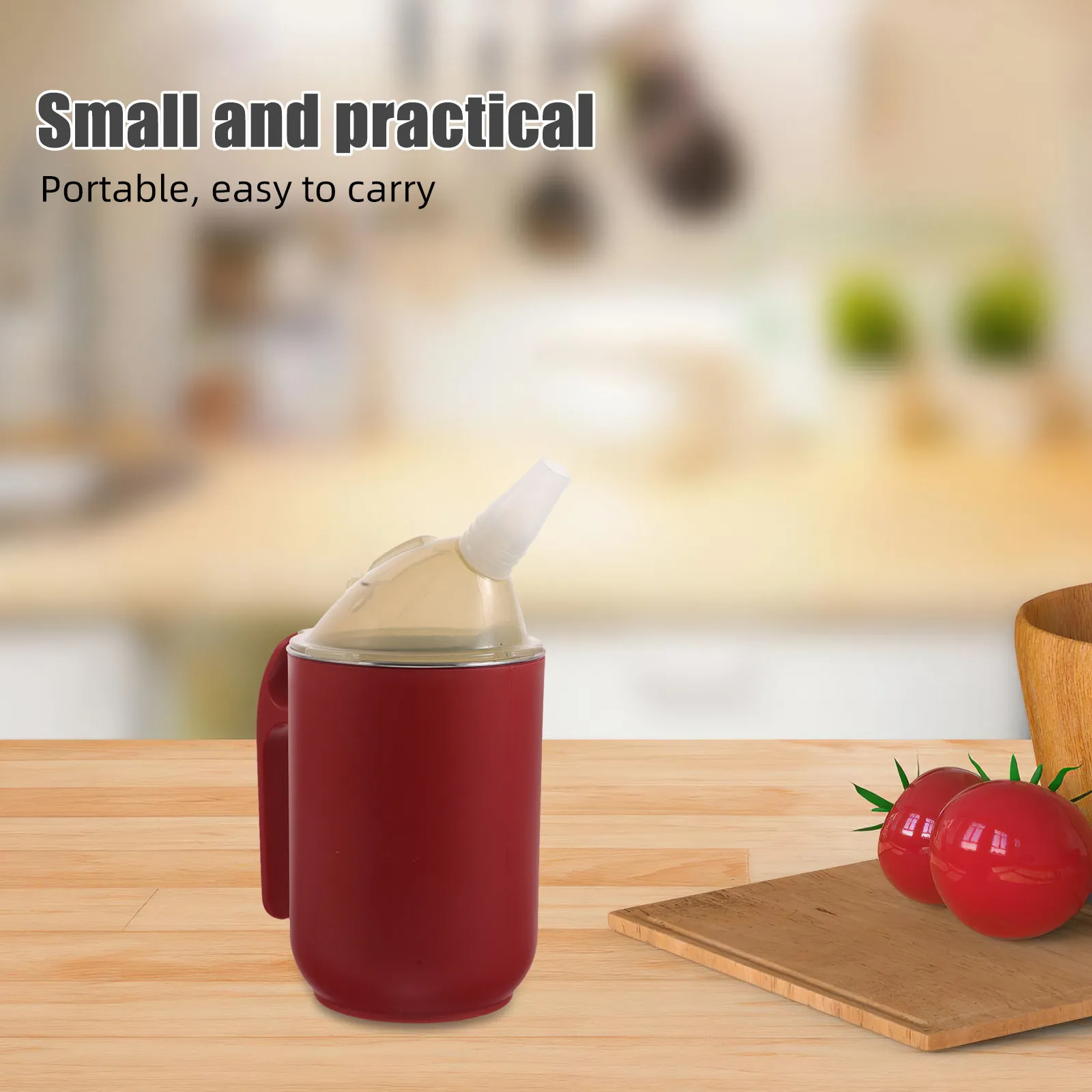 Leak-Proof Straw Cup for Elderly Adults, Bedridden & Disabled Seniors – Spill-Resistant Nursing Drink Cup