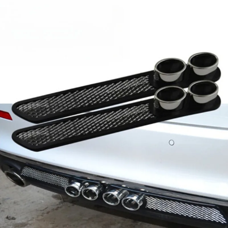

Car Decorative Air Vents Fake Exhaust Holes Exhaust Pipe Modified Tail Throat Exhaust Pipe Shark Gills Wind Simulation Vents