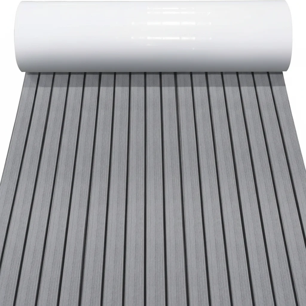 

2400*300*5mm EVA Foam Faux Teak Boat Decking Pad Self Adhesive Deck Sheet Yacht Anti-Slip Mat Marine Flooring Mat Vehicle Pad