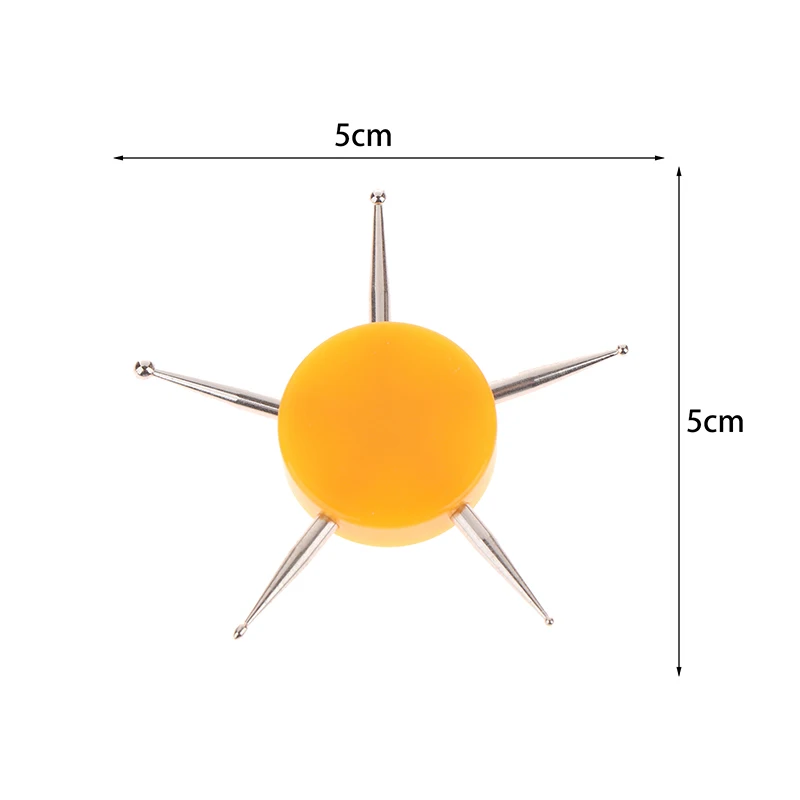 1pc 6 cabeça arte do prego ferramenta pontilhada disco prego broca ponto ferramentas de pintura ponto broca caneta diy manicure ferramentas