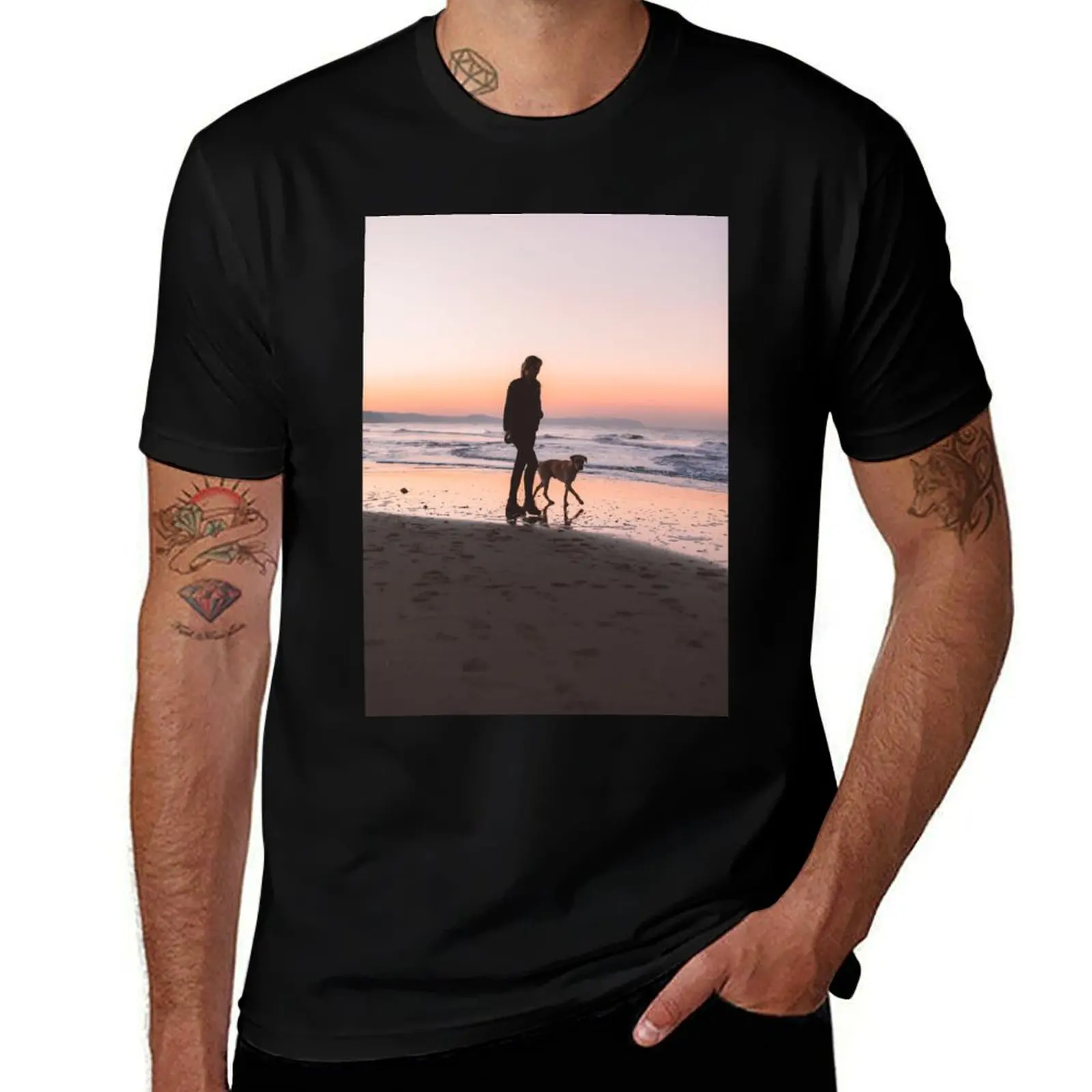 A walk with your DOG T-Shirt Summer Sports Quick Dry T-Shirt
