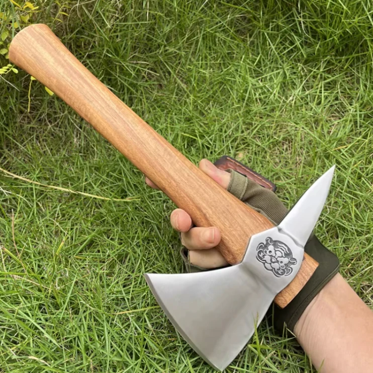 

5cr13mov Multi-functional Outdoor Camping Axe Chopping Wood Convenient Hiking Survival Emergency Use Outdoor Survival Equipment