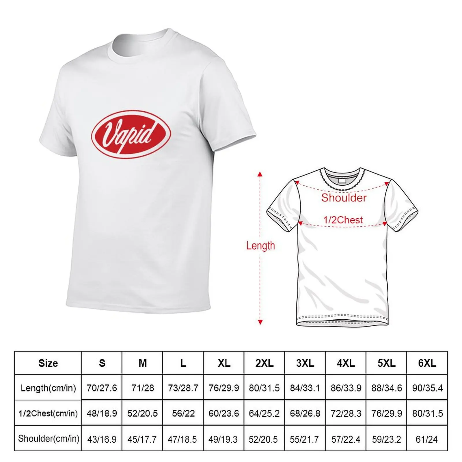 quality high cotton graphic man Logo Vapid t man (Color) T-Shirt shirts for t shirt