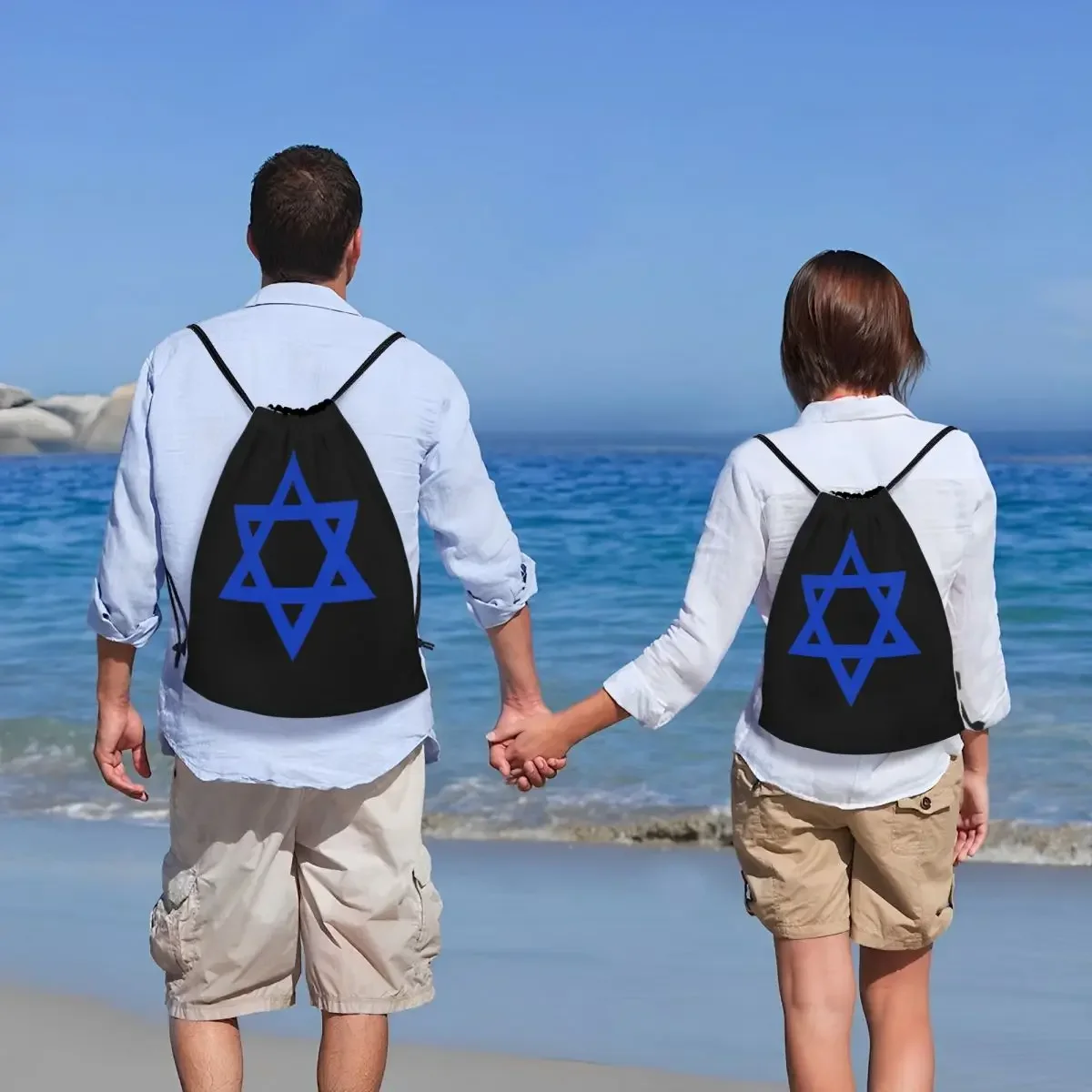 Stern von David Israel Flagge Kordel zug Rucksack Taschen Männer Frauen leichte Israel Pride Gym Sport Sackpack Säcke zum Einkaufen