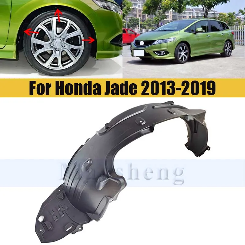 

Car Front Fender Lined Mudguard For Honda Jade 2014-2019 Mud Flaps Splash Guard Mudguards