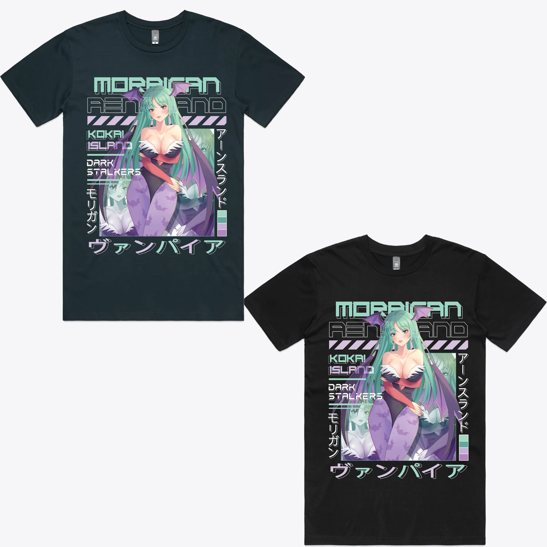 Morrigan Aensland T-shirt Darkstalkers Shirt Girl Anime Gift Shirt All Size