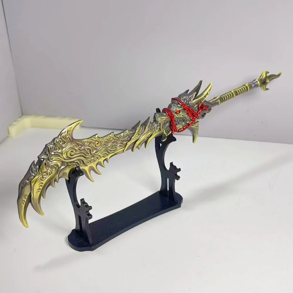 11.8 pollici Naraka Bladepoint Metallo Katana Spada Katana Giapponese Originale Samurai Sabre Ninja Coltello Accessori Cosplay Prop Giocattolo