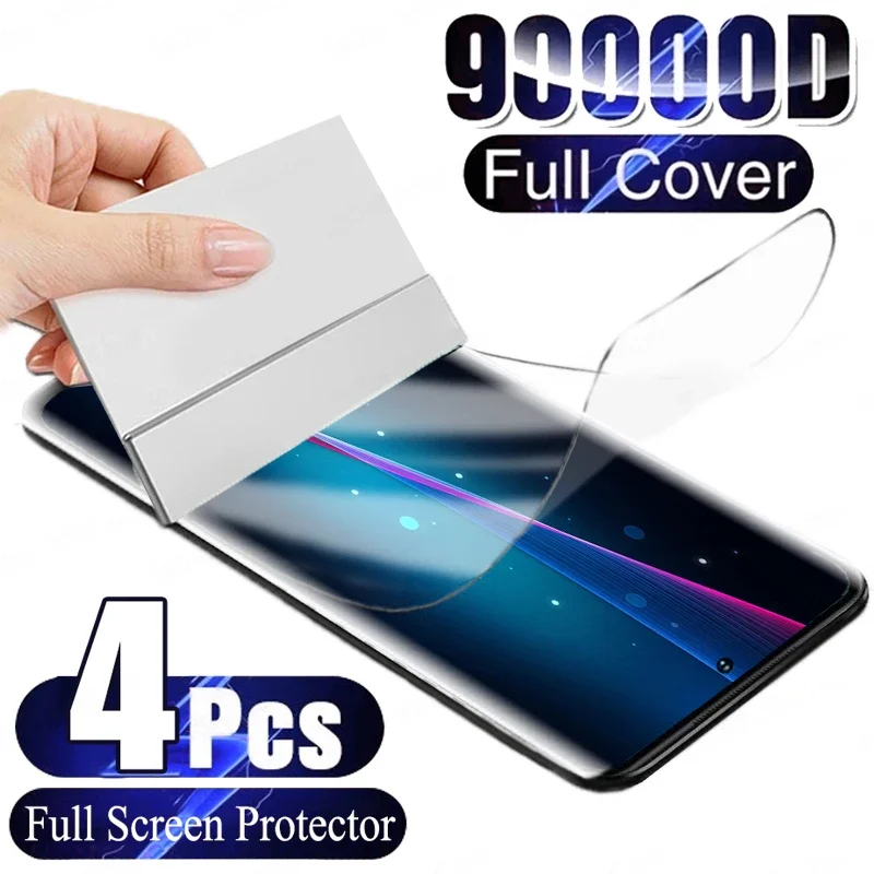 

4Pcs Hydrogel Film Screen Protector For Samsung Galaxy S10 S20 S9 S23 S21 S23 S24 Plus Ultra FE Screen Protector For Note 20 8 9