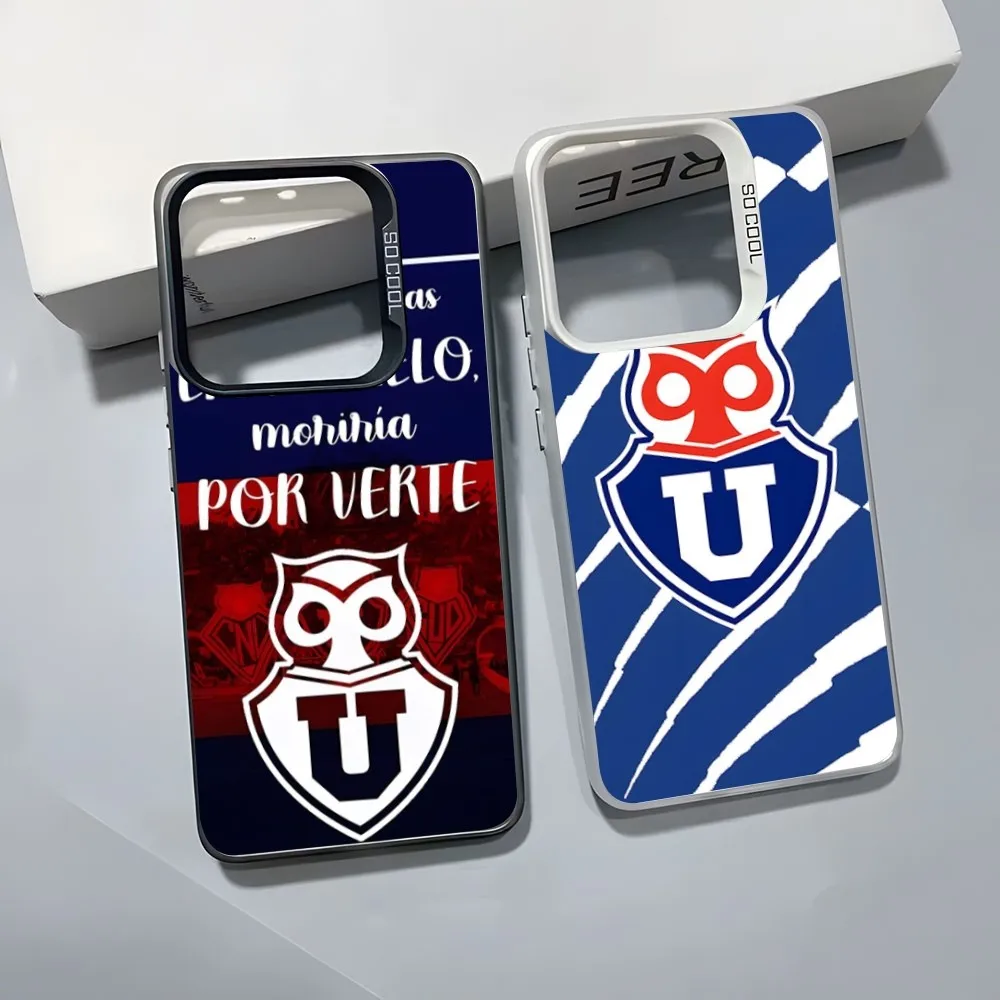 Chile University Logo Phone Case Trendy Brand Colored Phone Case For Samsung A14 34 53 54 S 20 21 22 23 24 FE PLUS ULTRA Couple