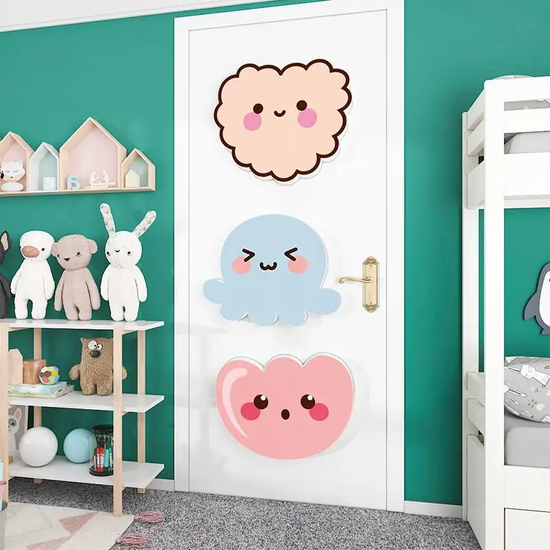 Cartoon Cute Expression 3D Three-Dimensional Custom Childlike Children's Room Bedroom Environment Layout Decoration Stick