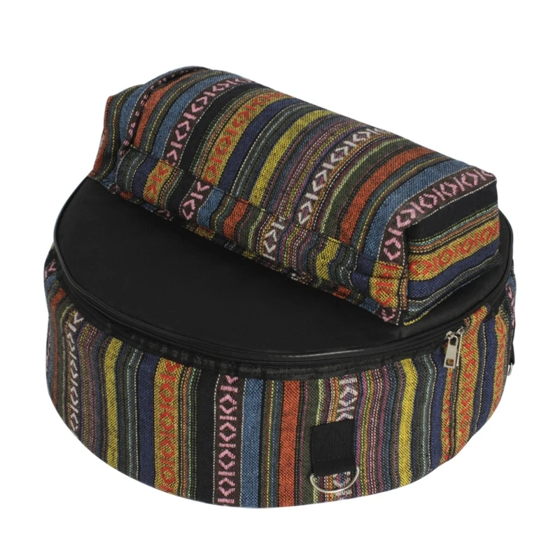 

Ethnic Snare Drum Bag with Outside Pockets Portable Drum Case Storage Oxford Cloth Drum Backpack Durable Dropship