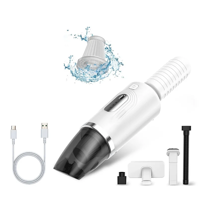 ABBK-Household Wireless Handheld High-Power Blowing Car Vacuum Cleaner,Large Suction, Desktop Dust Collector For Home Cleaning