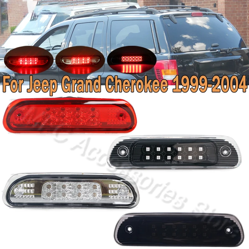 PMFC trzecie światło hamowania 3RD części tylnej lampy LED tylny zespół dodatkowe światło hamowania dla Jeep Grand Cherokee 1999-2004
