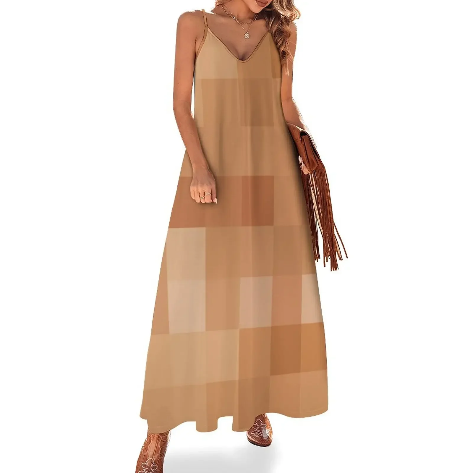 

Nude Simian Sleeveless Dress Women's summer long dress Women's summer dress summer clothes Prom gown