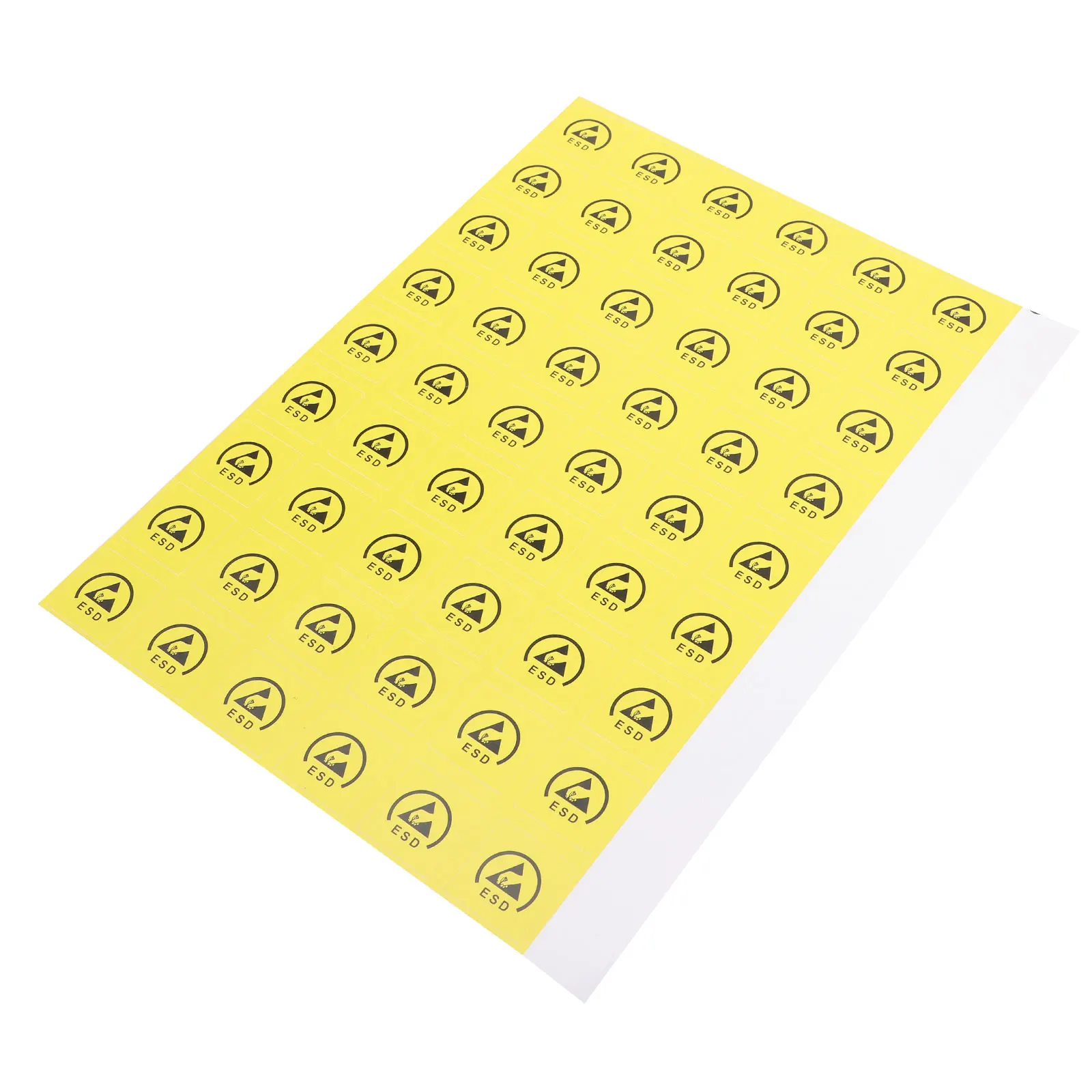 200pcs Static Protection Labels 2x2cm Yellow Caution Stickers Warning Decals Safety Signs Electrostatic Sensitive