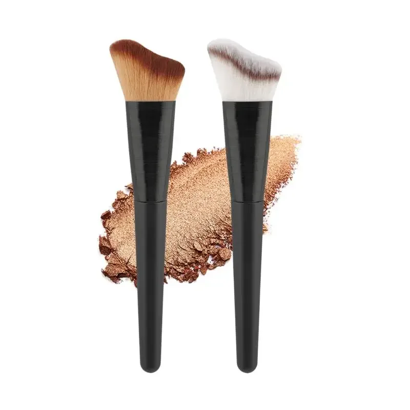 Wavy Contour Brush Foundation Brush Angled Side Face Shadow Brush Sickle Shape Makeup Tool