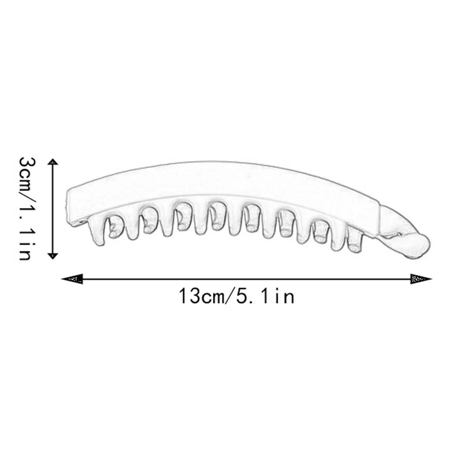 Hair Clips Matte Frosted Banana Clips for Women Girls Large Hair Claw Clips