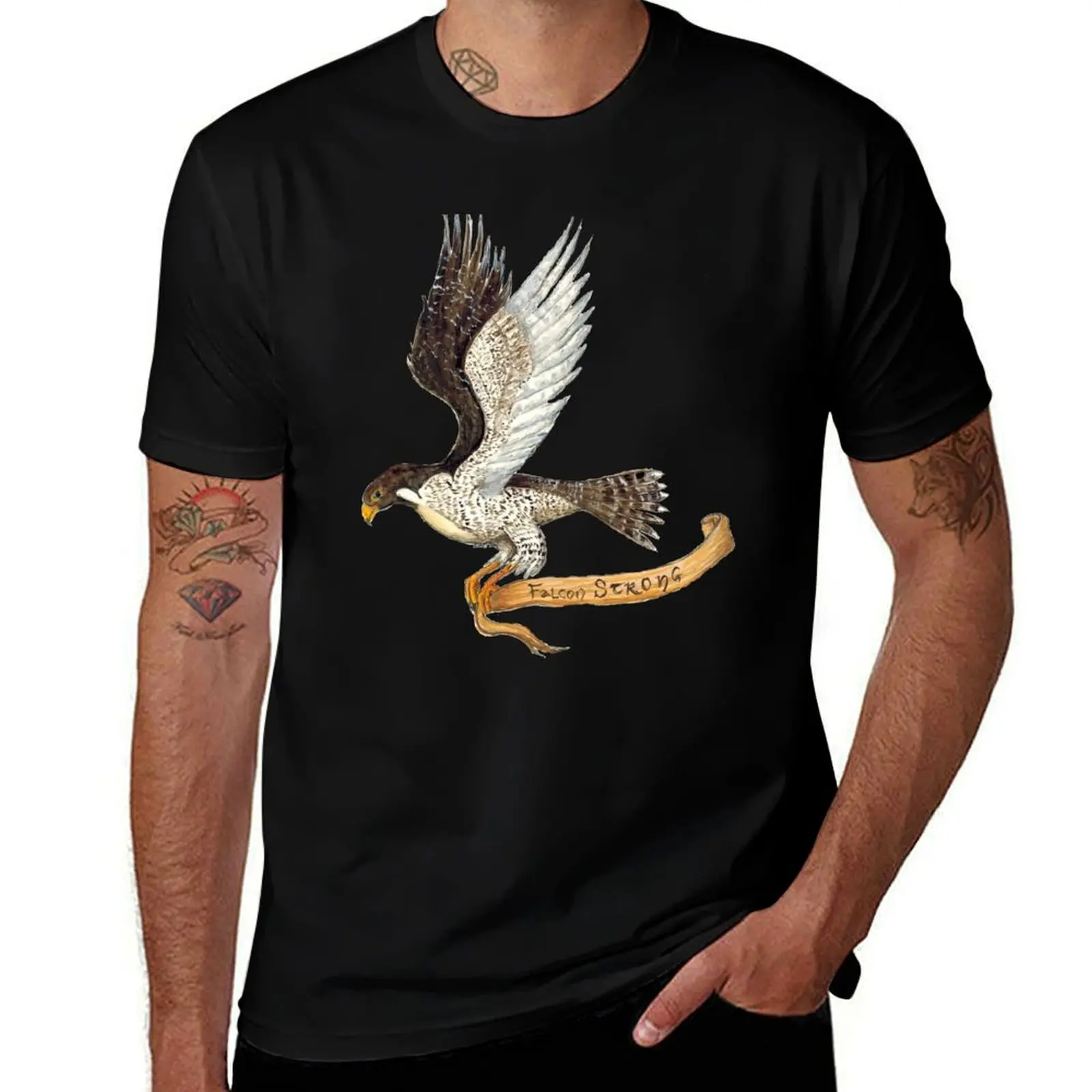 Falcon Strong T-Shirt man t shirt summer T-Shirt