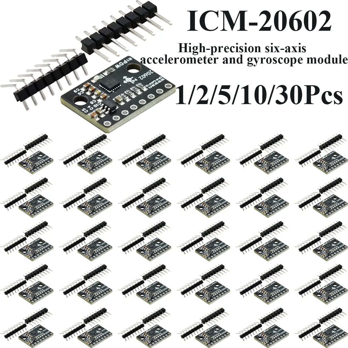 1/2/5/10/30Pcs ICM-20602 Sensor Module High Precision 6-Axis Accelerometer Gyroscope Module Direct Replacement For MPU-6050