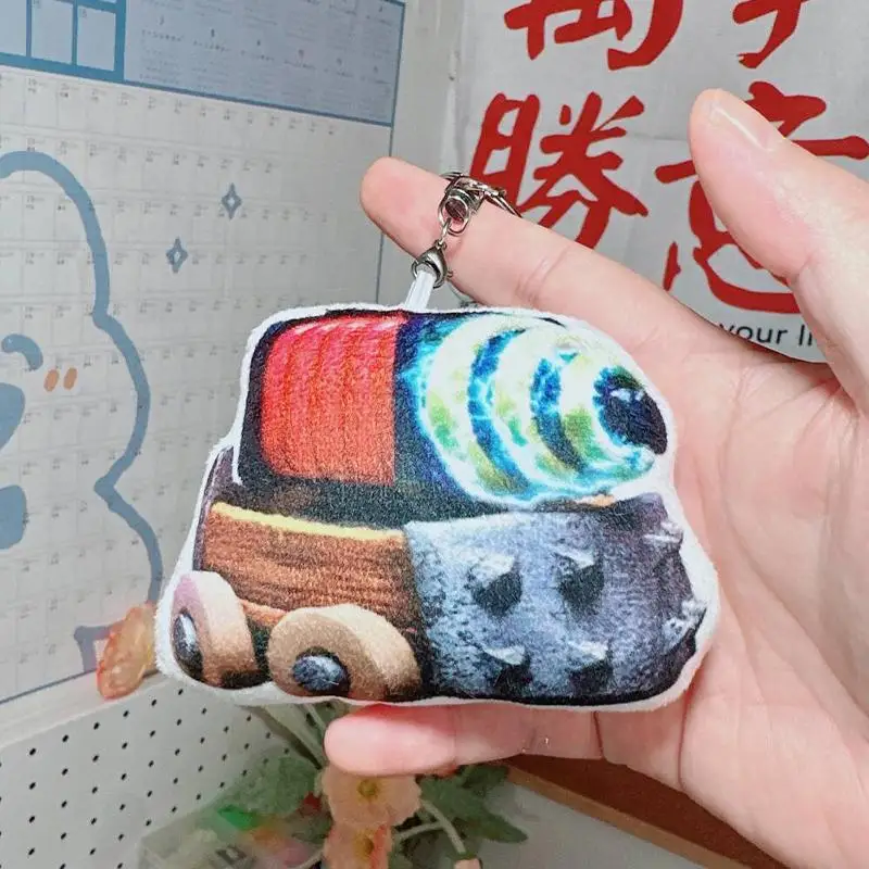 Game Clash Royale Voice Surrounding Pendants COS Furious Tram 10cm Voice Doll Figure Custom Keychain Children's Adults Gift Toys