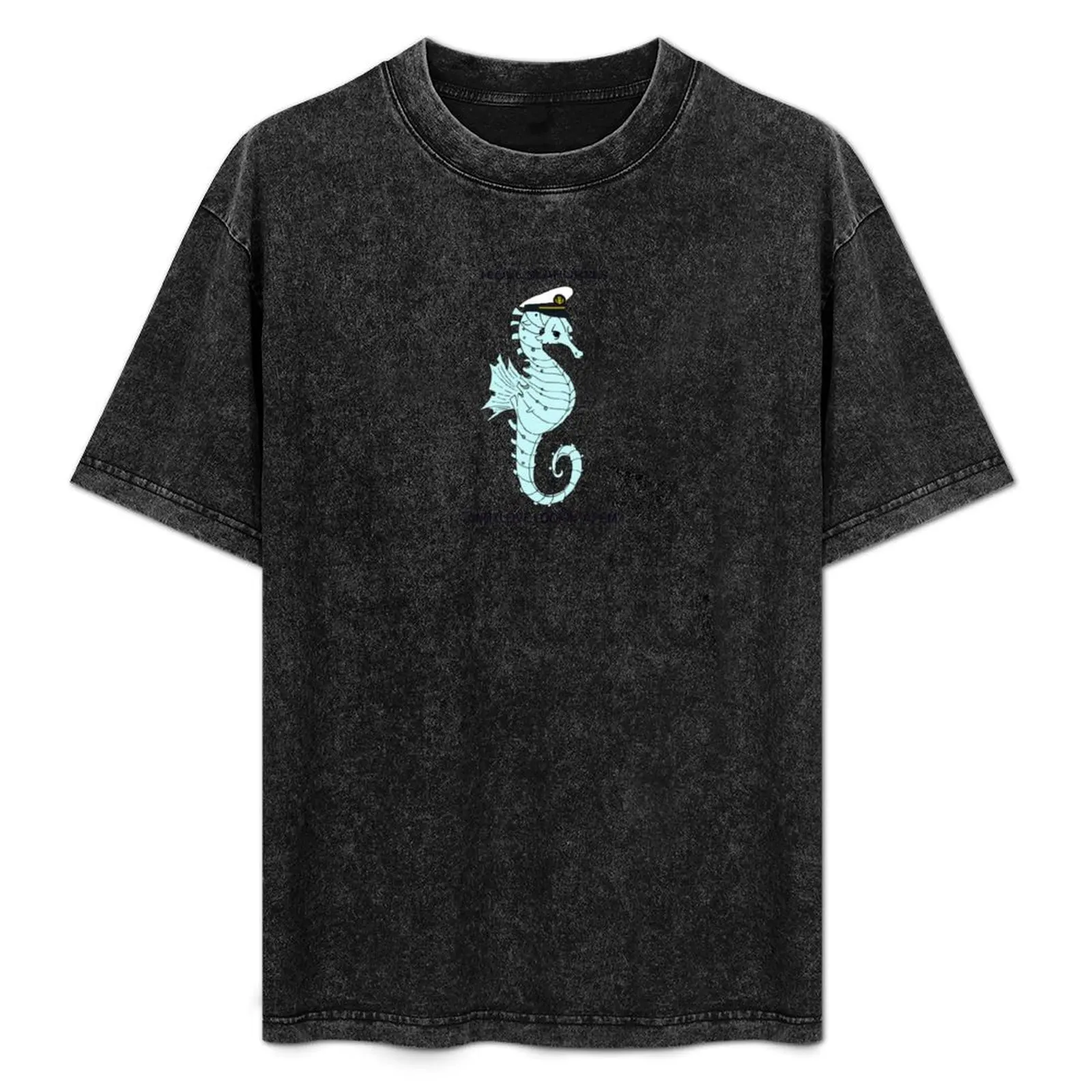 Seahorse Love T-Shirt Street Art Print Tee Shirt