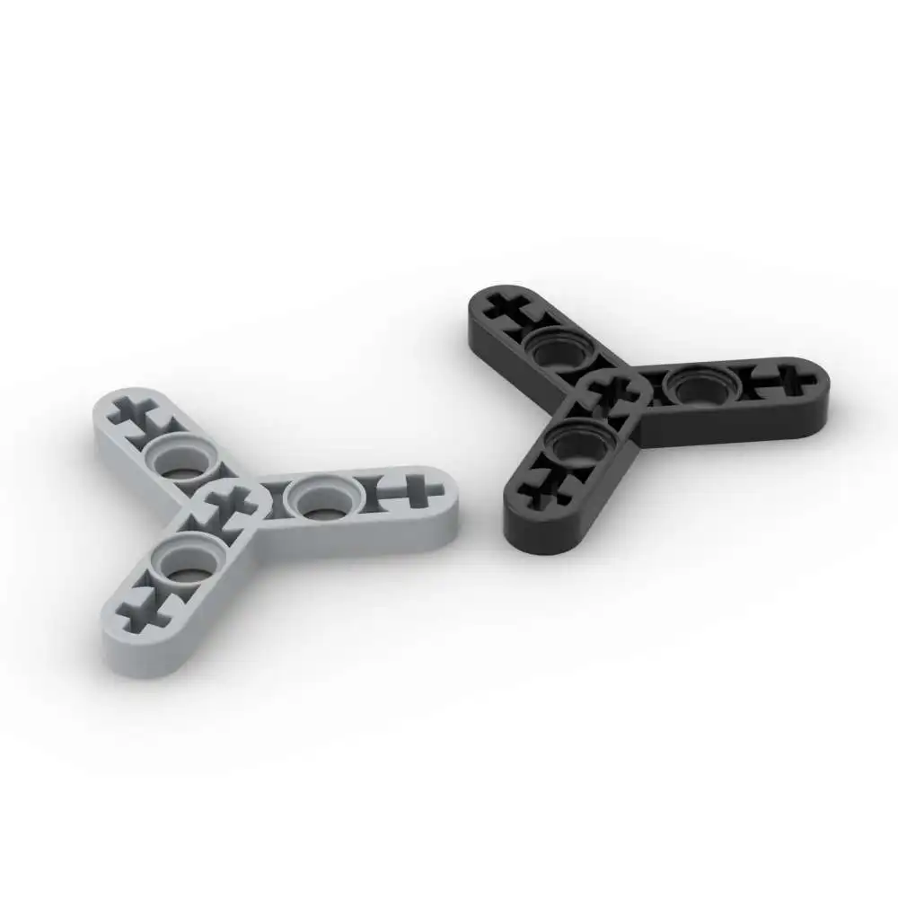 MOC 10PCS 44374 ดัดแปลงโรเตอร์บาง 3 ใบมีด Building Block ชุด Liftarm House อิฐอนุภาคปริศนาการศึกษาของเล่นเด็กของขวัญ