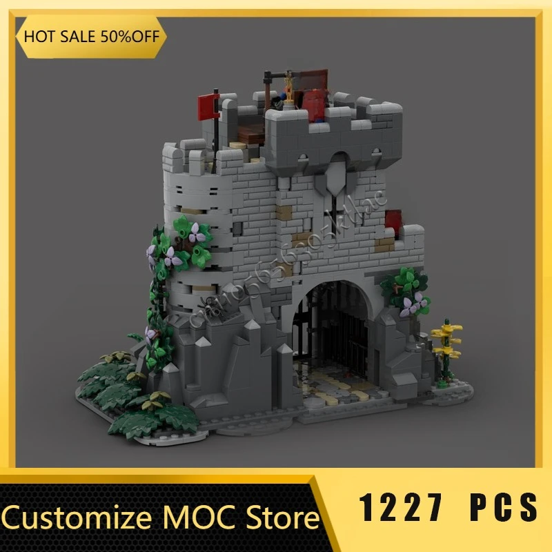 1227 パーツ MOC 中世の監視塔絶妙なビルディングブロックモデル子供のための組み立てディスプレイおもちゃハロウィンサプライズギフト
