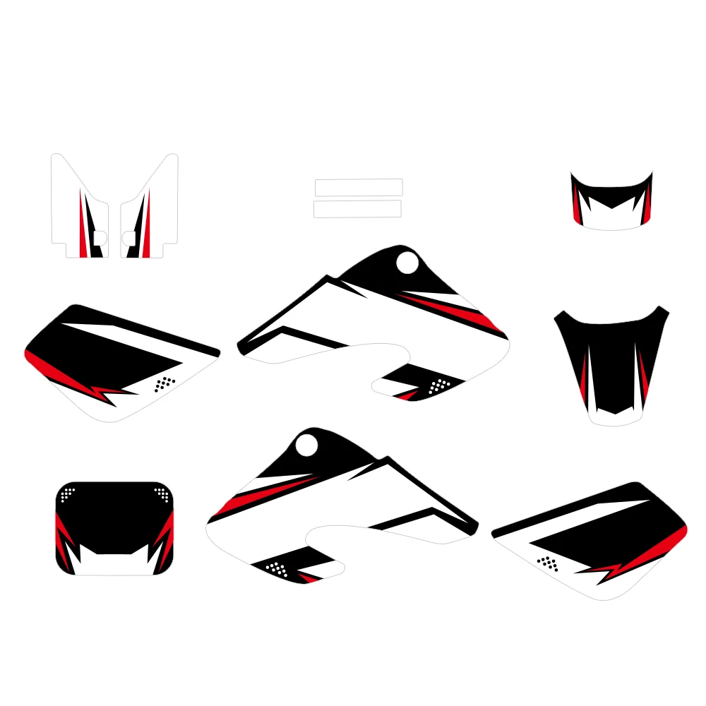 

Motorcycle Graphics Decal Kit Compatible for Honda XR50 2000–2003 Full Body Stickers Off-Road Dirt Bike Wrap