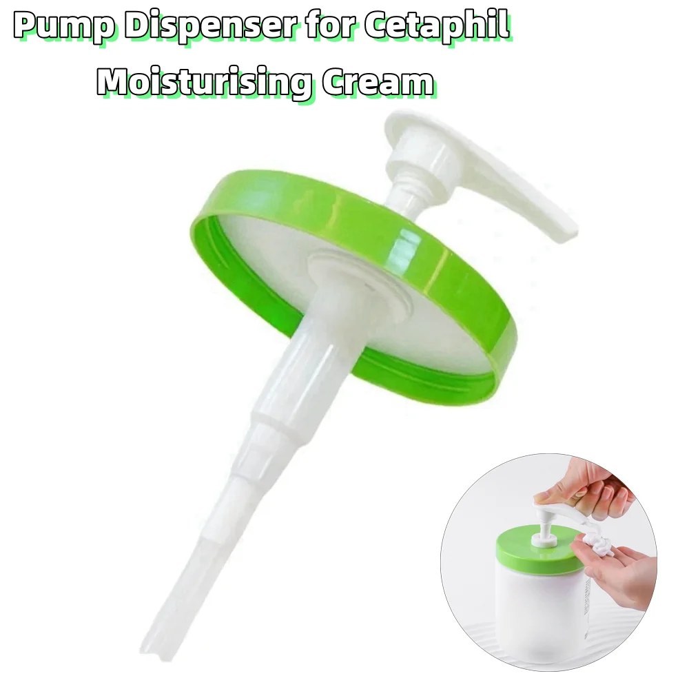 Pump Head Replacement Spare for Cetaphil Moisturizer, Dispenser Pump For Cetaphil 550g/566g and 453g, Leak Proof Pump Top Fits