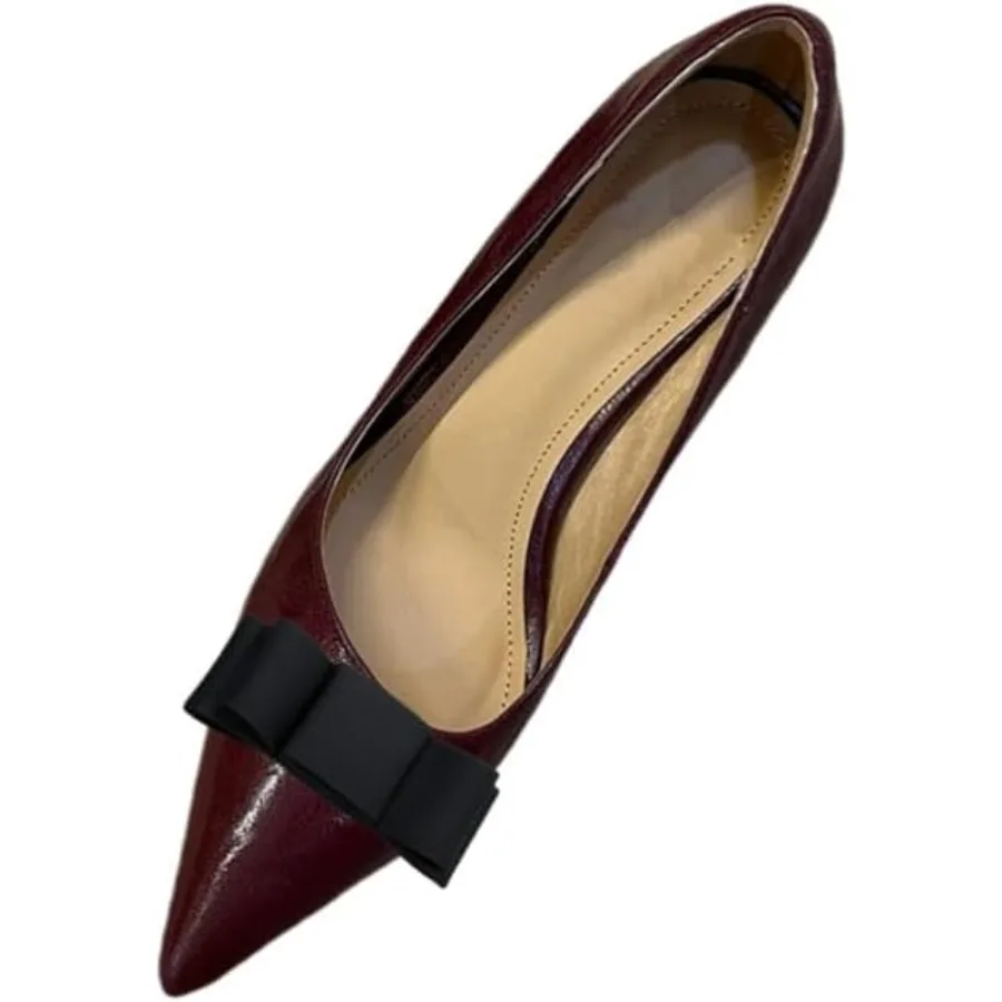 A P بسيط أنيق ورجعي نمط متنوع الألوان عادي الشريط القوس فراشة عالية الكعب مقاطع الأحذية