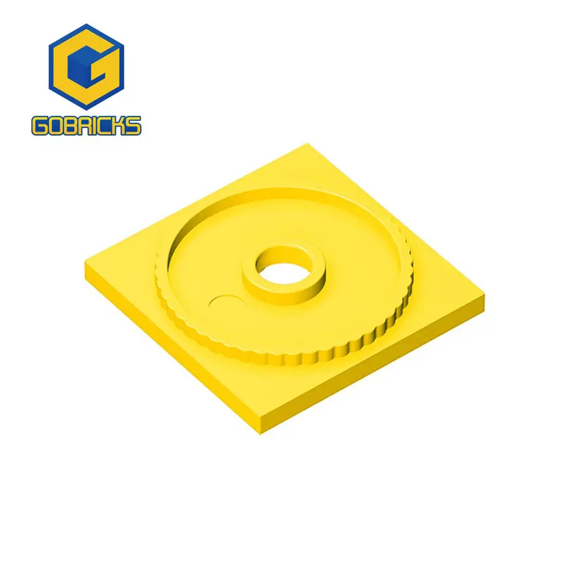 Gobricks 61485 10PCS Turntable 4x4 Parts Square Base Bricks Locking Assembles Building Blocks Tech MOC Toys Sets Model
