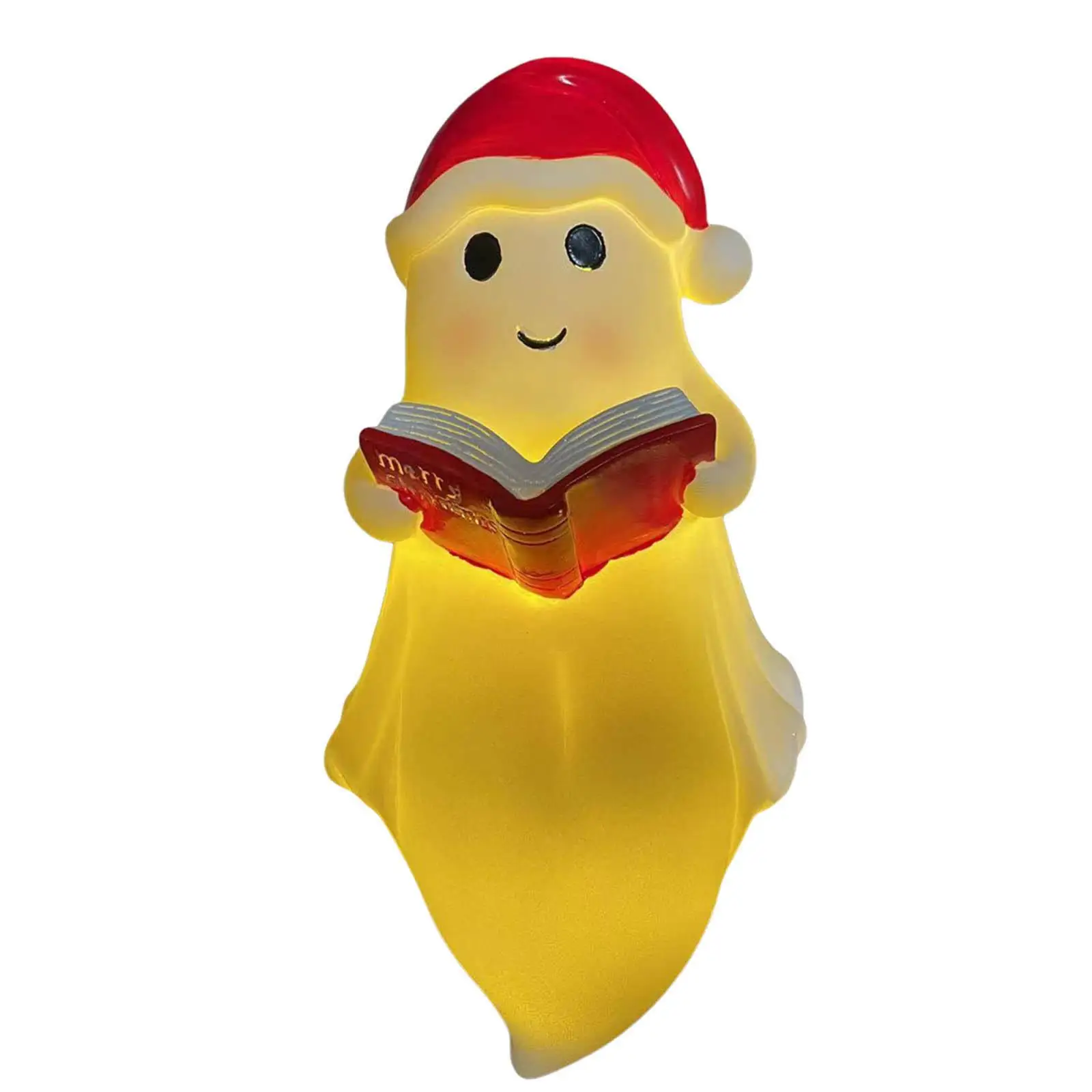 Cute Reading Book Lamp Novelty Halloween Decoration Small 5.51 Inchx4.72 Inchx7.87 inch Decorative Lamp for Home Fireplace