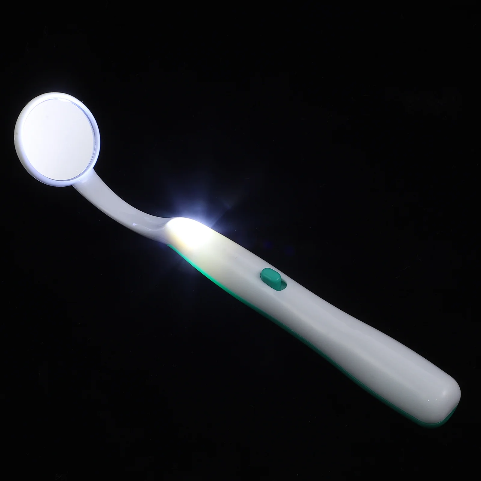 Specchio per ispezione dei denti della bocca dello specchio dentale orale con luce LED luminosa per la cura dei denti (verde) Specchio per la bocca