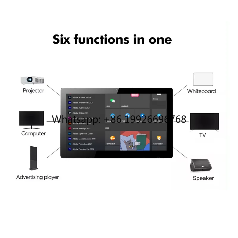 21.5 Inch Industrial All-in-One PC Touch Monitor Vertical Capacitive Display for SSD Hard Drive SSD Type